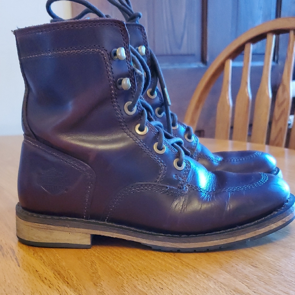 Harley-Davidson Women's Red Leather Boots